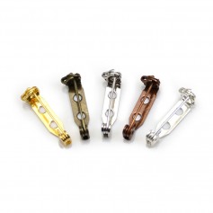 Broche avec 2 trous, disponible en différentes couleurs, 4.6 * 21mm x 2pcs