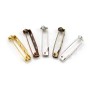 Broche avec 3 trous, disponible en différentes couleurs, 4.5 * 26mm x 2pcs