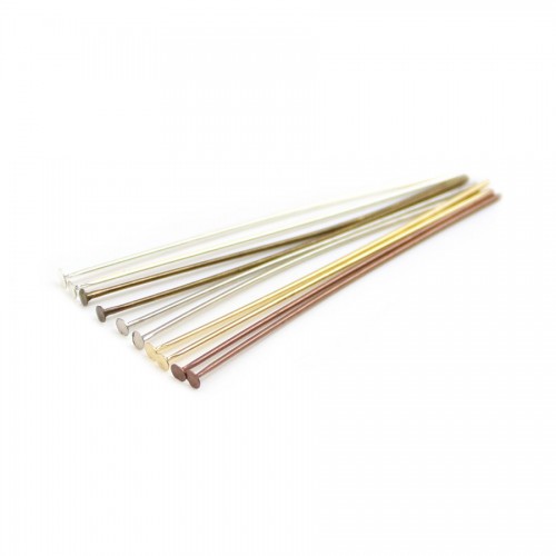 Pin on metal, with a finish on "head" flat, 0.6 * 40mm x 200pcs