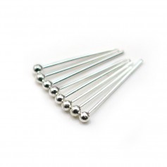 Clou tête boule ronde 0.6x20mm x 200pcs