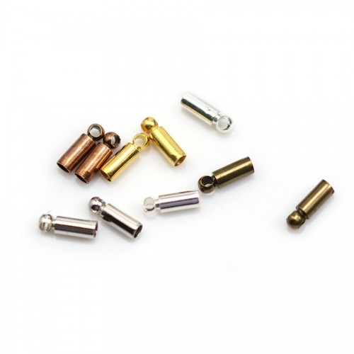 Tips for ribbon of 13mm in raw brass x10pcs