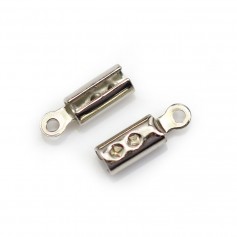 Pince lacet en métal pour cordon de 2.5mm x 20pcs