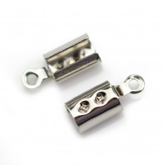 Pince lacet pour cordon 3mm en métal x 20pcs 