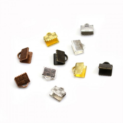 Embouts griffes à serrer décorés 7mm x 20pcs