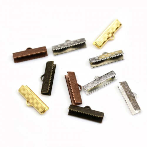 Embouts griffes à serrer décorés 20mm x 20pcs