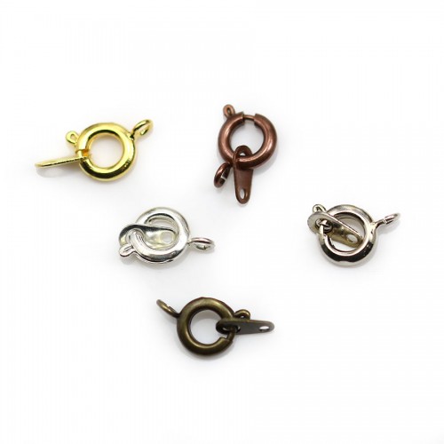 Bronze  tone Springing clasp 7mm  x 5 pcs