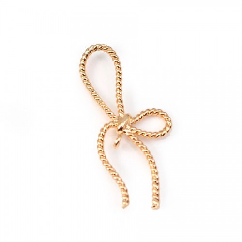  Knot by "flash" Gold on brass   12.5x26.5mmx1pc