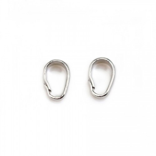 Bélière simple dorée sur laiton 3x7mm x 10pcs