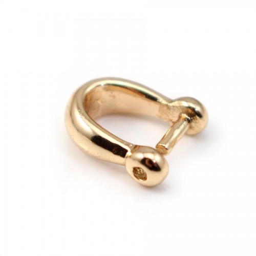 Bélière pour pierre Plaquée par "flash" or sur laiton 4x10mm x 1pc