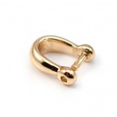 Bélière pour pierre dorée sur laiton 4x10mm x 1pc