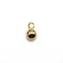 Breloque ronde 6mm, doré x 10pcs