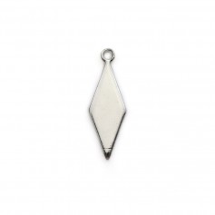 Breloque en forme de losange 5.2x16mm, plaqué par "flash" or sur laiton x 5pcs