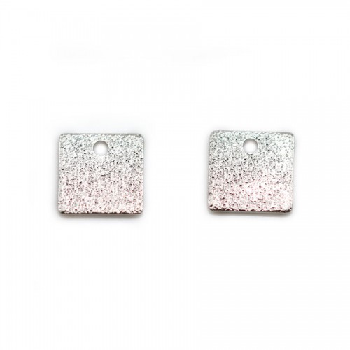 Breloque en forme ronde martelé, plaquée par "flash" or sur laiton 8mm x 10pcs