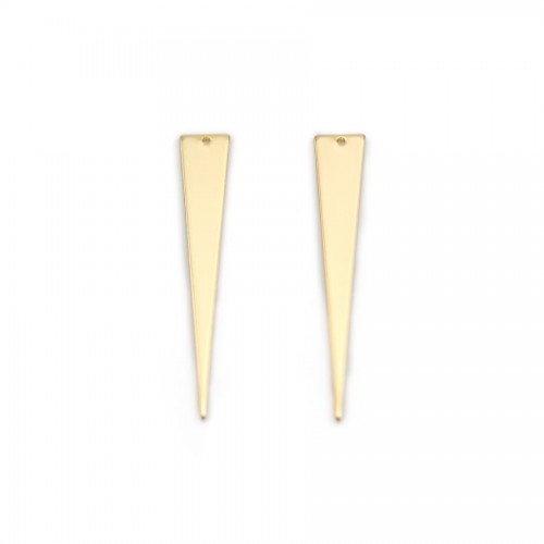 Breloque en forme ronde martelé, plaquée par 4