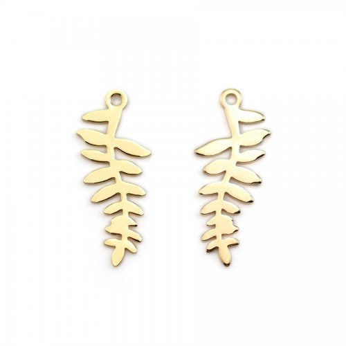 Breloque moustache plaqué par 2