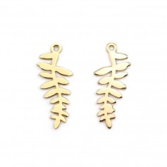 Breloque moustache plaqué par 2