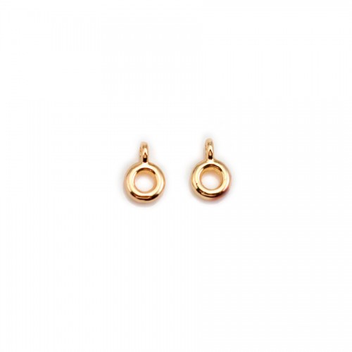 Bélière plaquée par "flash" or sur laiton 6.5x8mm x 10pcs