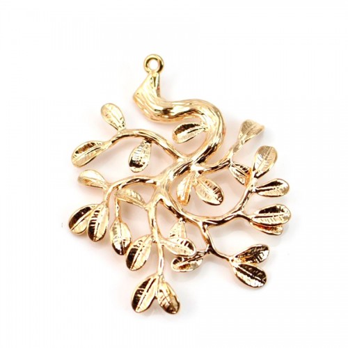 Branchages dorée sur laiton 31x38mm x 1pc
