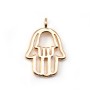 Pendentif  Main de fatma  sur laiton 11.5x17mm x1pc