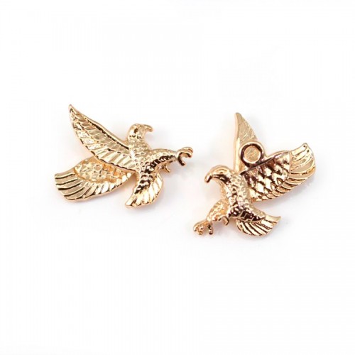  Hawk  by "flash" Gold on brass 10x12mm x1pc