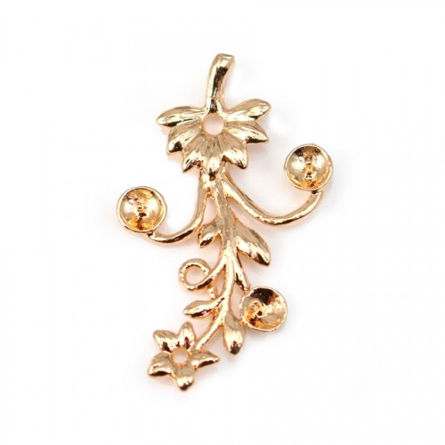  Pendant Celestial by "flash" Gold on brass 19x32mm x1pc