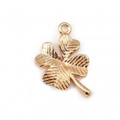 Trèfle  sur laiton 10.5x16mm x 1pc