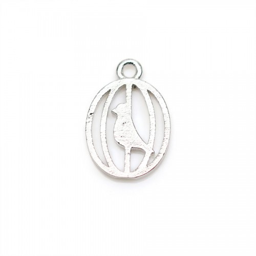 Breloque en forme de cage 12x9mm , doré sur laiton x 4pcs