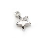 Breloque en forme étoile dorée sur laiton x 10pcs