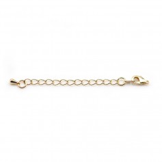 Fermoir avec chaine rallongée x 2pc