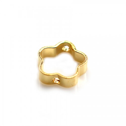 Spacer in the shape of a round, plated with "flash" gold on brass x 5pcs