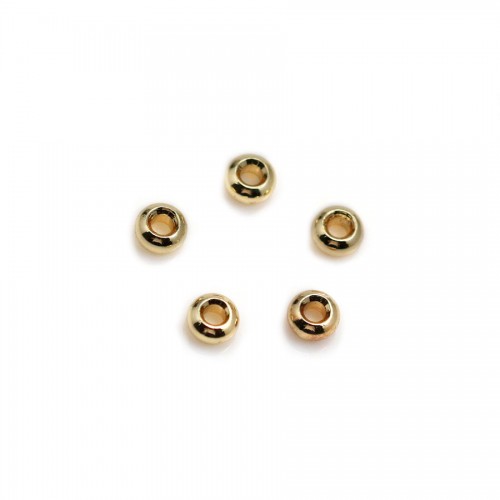 Bélière dorée sur laiton 6.5x8mm x 10pcs