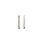 Intercalaire en forme de tube 1.5x15mm, plaqué par "flash" or sur laiton x 10pcs