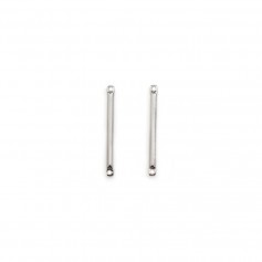 Intercalaire en forme de tube 1.5x25mm, doré sur laiton x 6pcs