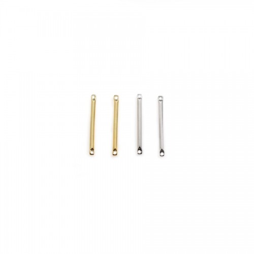 Charm to engrave, in round shape, plated by "flash" gold on brass 16mm x 4pcs