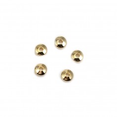 Perle rondelle en flash or 2x5mm x 10pcs