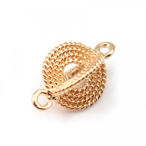  Spacers by "flash" Gold on brass 10x15mm x1pc