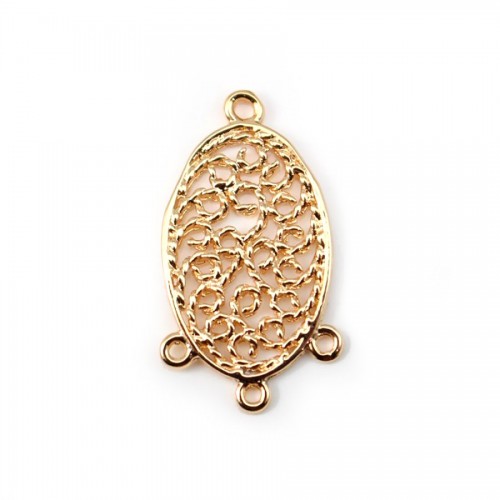  Spacers by "flash" Gold on brass 13x23mm x1pc