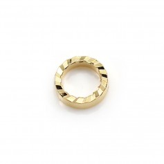 Intercalaire en forme ronde 10mm , doré  sur laiton x 10pcs 