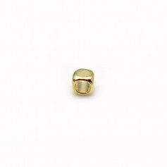 Intercalaire cube plaquée par "flash" or sur laiton 1.5mm x 50pcs