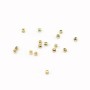 Intercalaire cube plaquée par "flash" or sur laiton 1.5mm x 50pcs