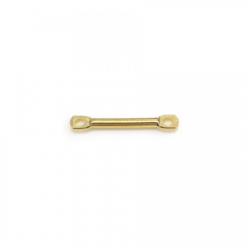 Intercalaire en forme de tube 1.5x20mm , doré sur laiton x 10pcs
