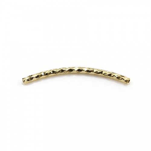 Tube doré sur laiton 2x35mm x 6pcs