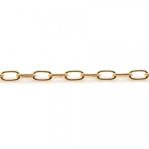 Oval chain golden flash  2x3.9mm x 1M