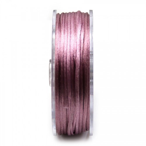 Rattail cord dark pink 2mm x 25m