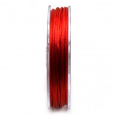 Cordon queue de rat rouge 2mm x 25m
