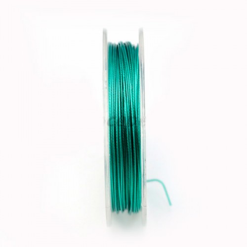Bead stringing wire turquoise  0.38mm x 10m