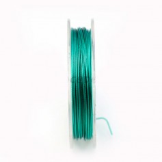 Fil cablé 7 brins turquoise 0.38mm x 10 m