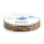 Cordonnet coton ciré beige 0.8mm  x 20m