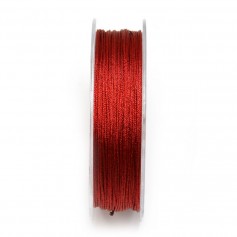 Red and glitter polyester thread, 0.8mm x 29m