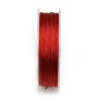 Fil polyester de couleur rouge pailleté 0.8mm x 29m